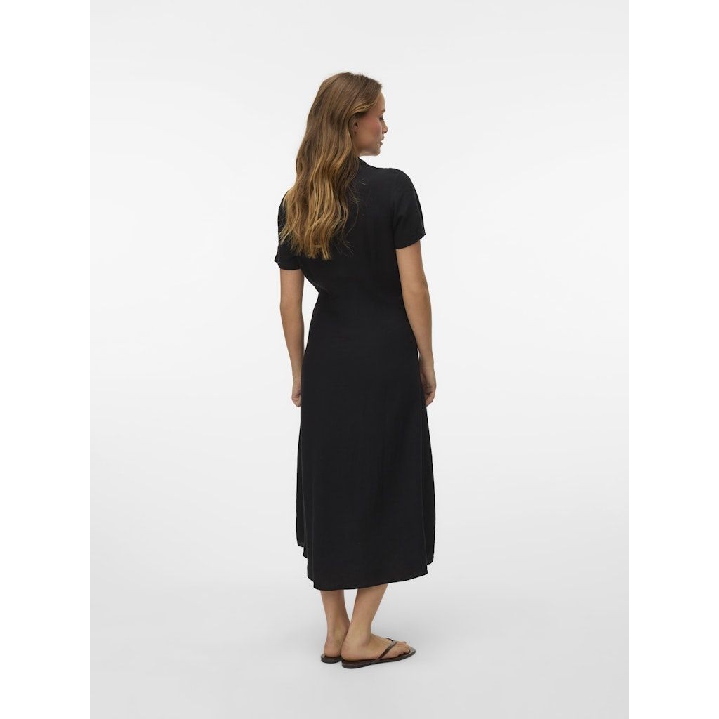 VERO MODA Maxi suknelė moterims, Juoda, Linn dress 4