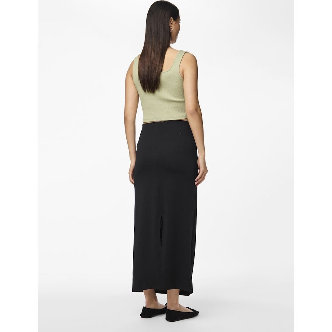 PIECES Maxi sijonas moterims, Juoda, Naya ankle skirs 7