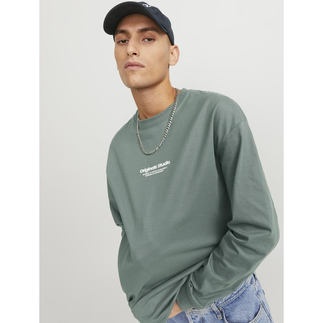 JACK & JONES Marškinėliai vyrams, Žalia, Jorvesterb t-shirts 3