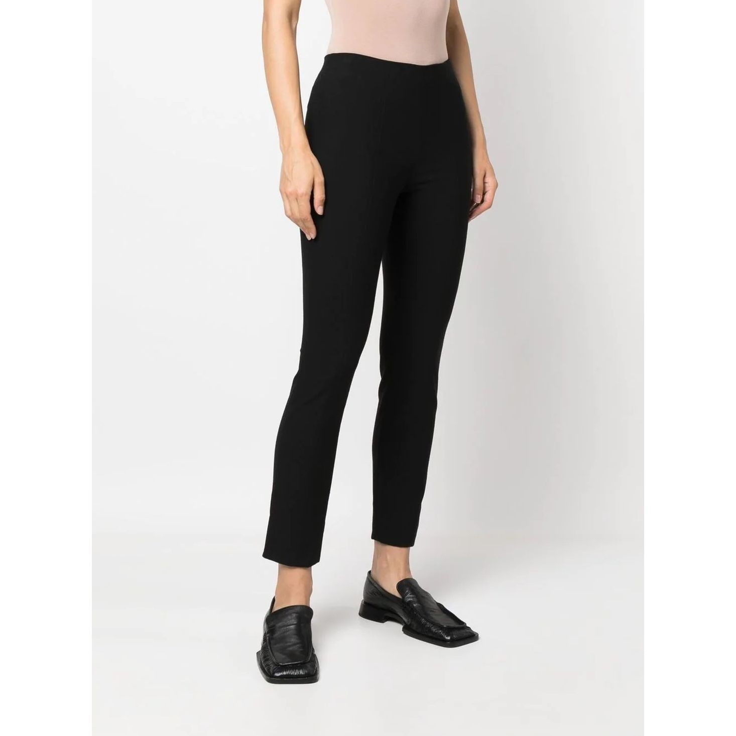 VINCE Tamprės moterims, Juoda, Stitch front seam legging 2