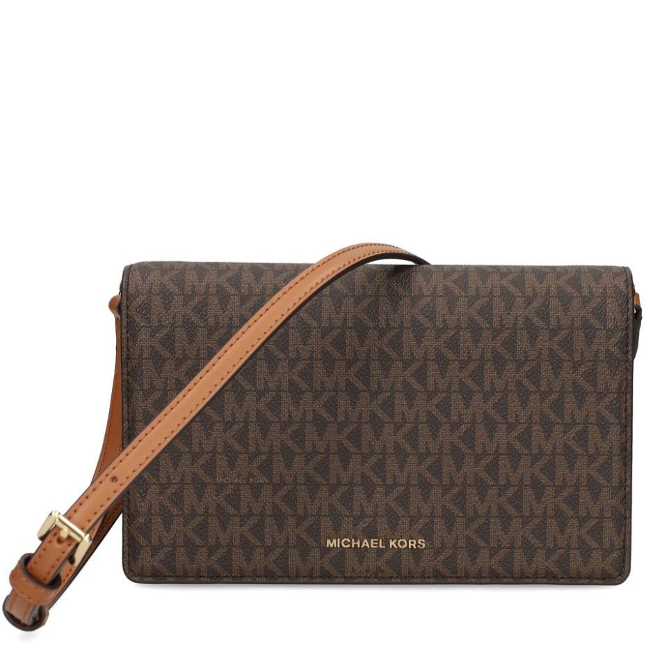 MICHAEL KORS Rankinė per petį moterims, Ruda, Monogram-logo crossbody bag 1