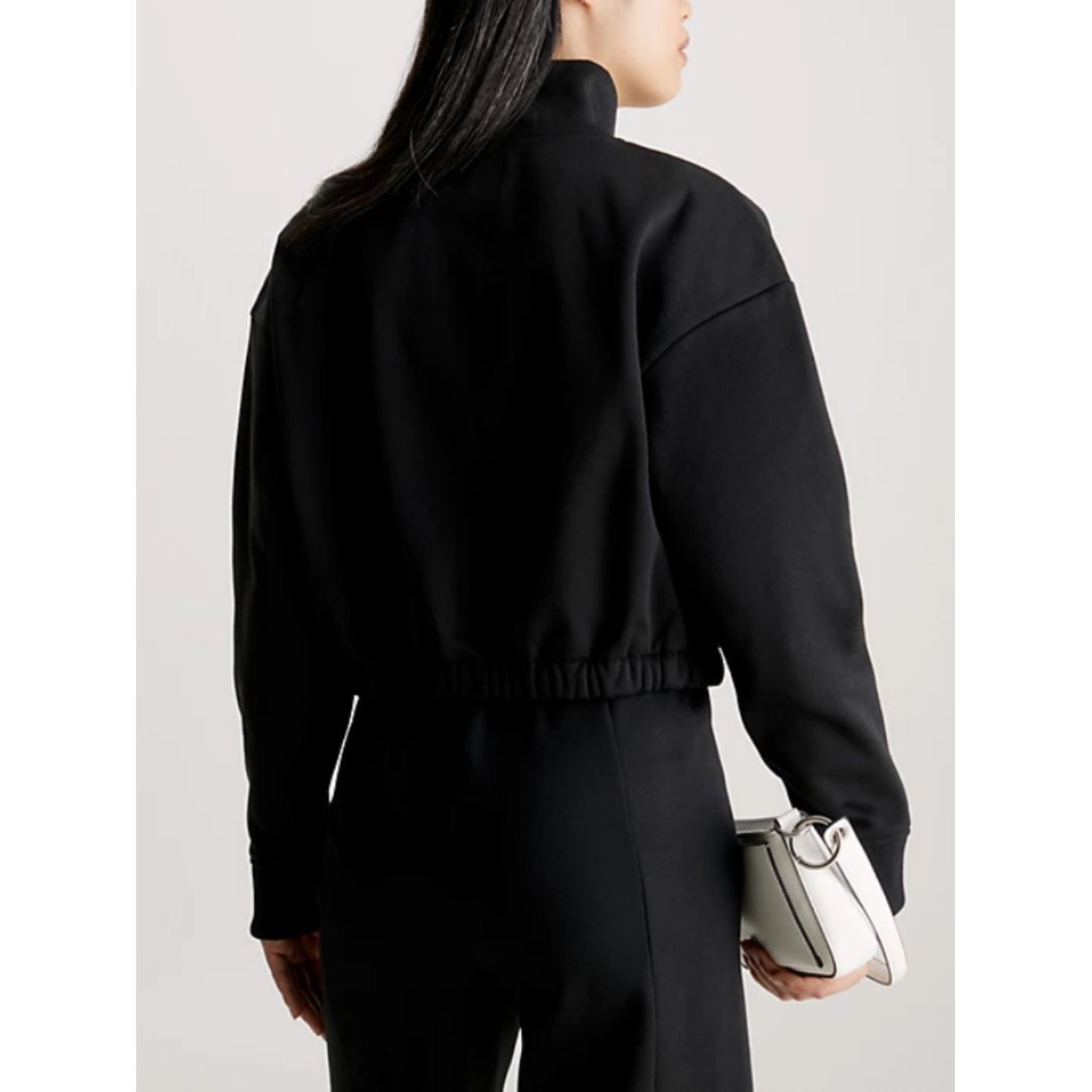 CALVIN KLEIN JEANS Sportinis nertinis moterims, Juoda, Waist drawcord rollneck 3