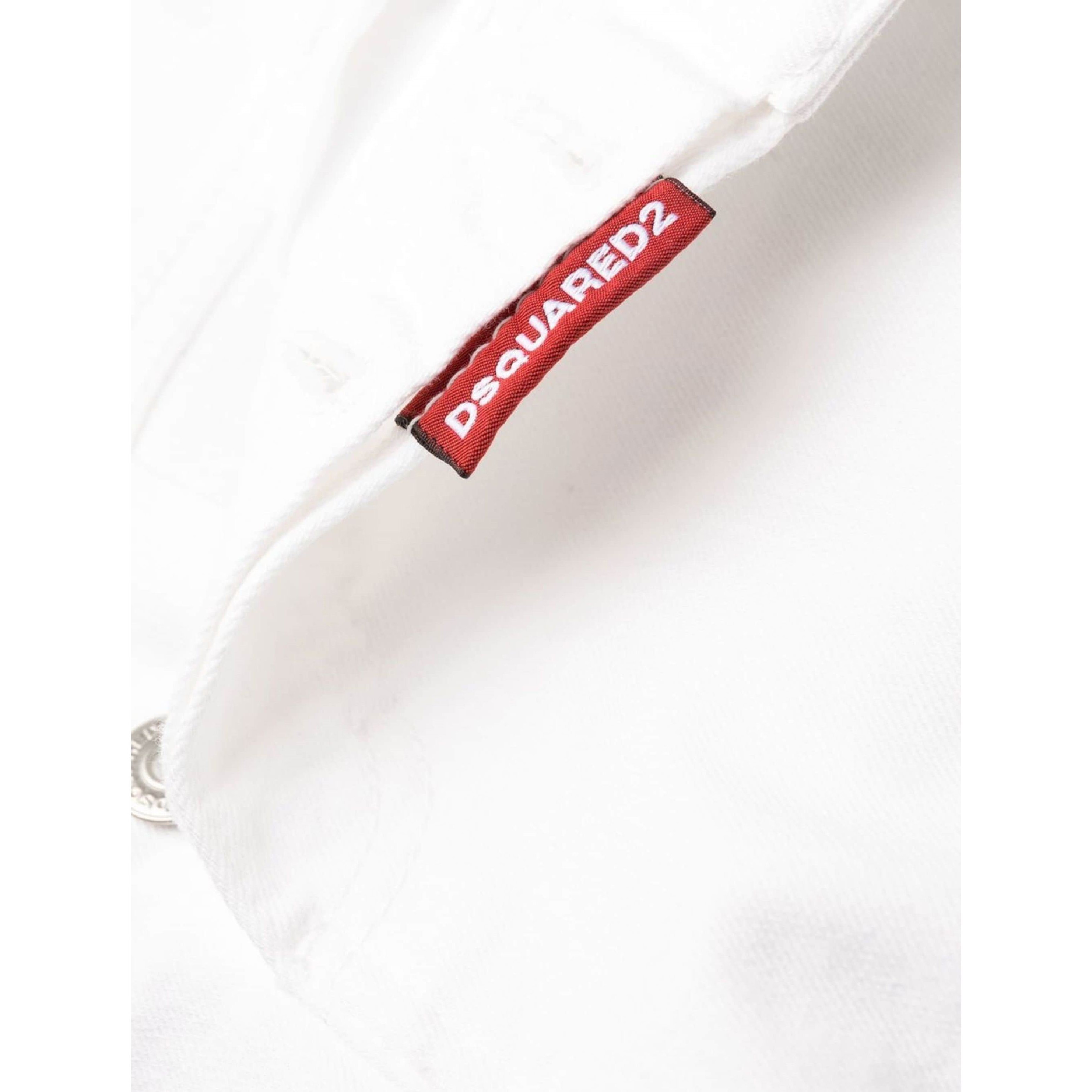 DSQUARED2 Aptempti džinsai moterims, Balta, Pants 5 pockets 3