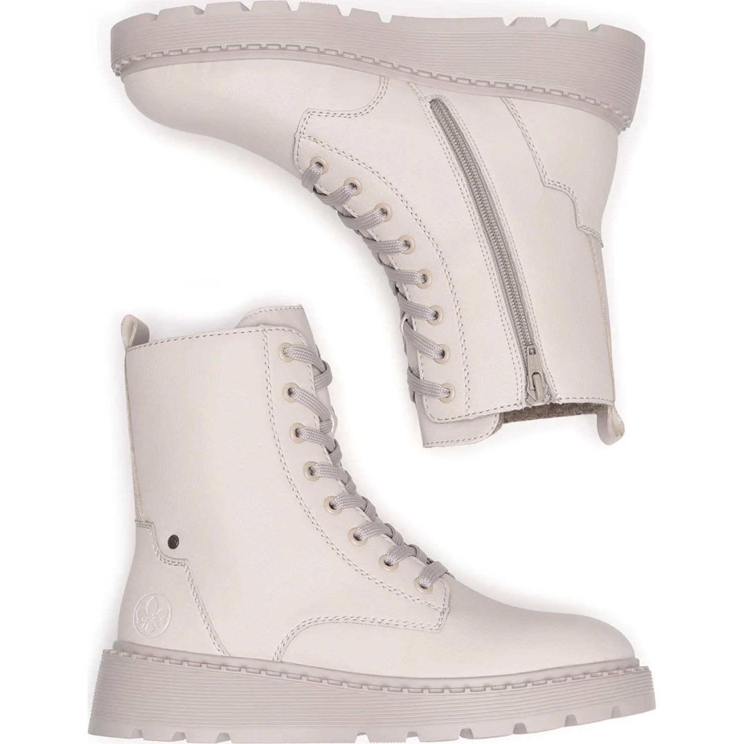 RIEKER Aulinukai moterims, Smėlio, Ladies mid height boots 6