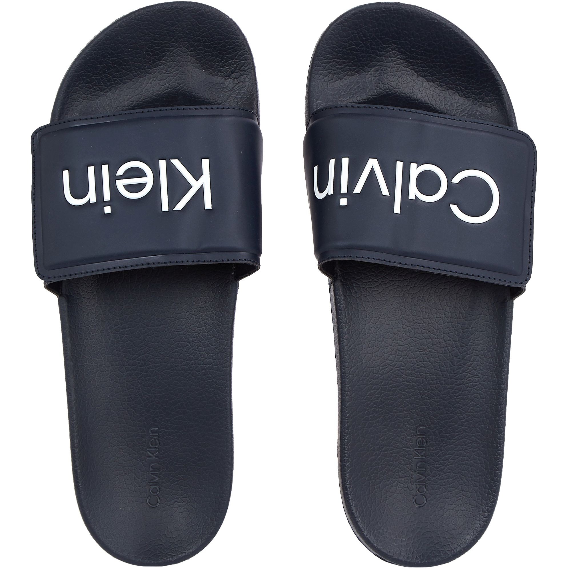 CALVIN KLEIN Guminės šlepetės vyrams, Mėlyna, Pool slide 4