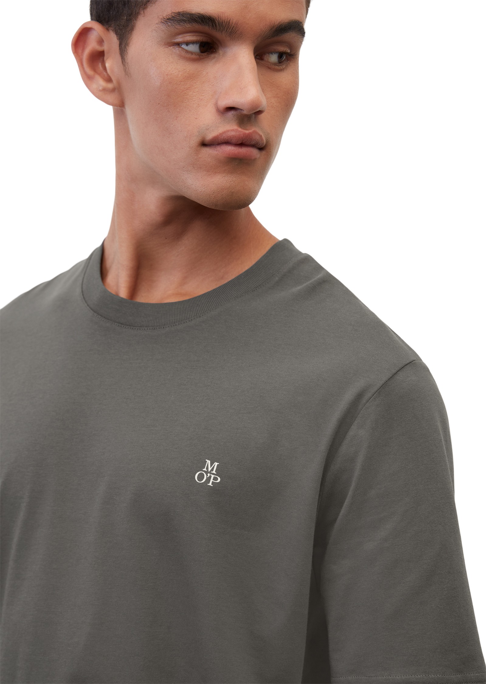 MARC O'POLO Marškinėliai trump. rankovėmis vyrams, Pilka, T-shirt 4