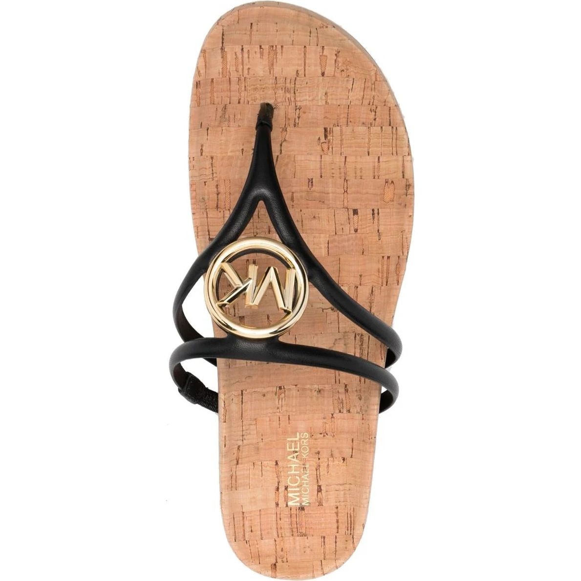 MICHAEL KORS Šlepetės moterims, Juoda, Hampton thong sandals 4