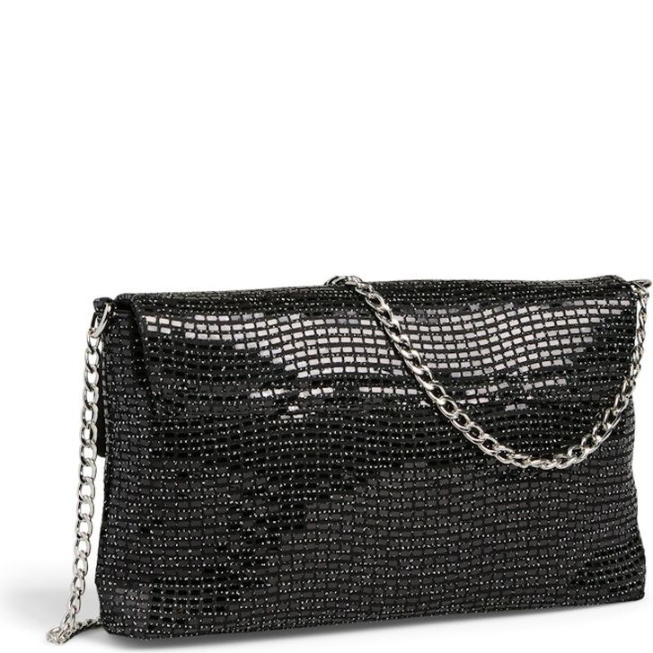 PIECES Rankinė per petį moterims, Juoda, Nitter sequins cross body 4