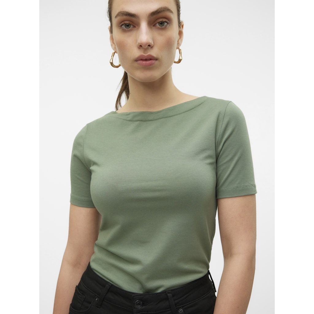 VERO MODA Palaidinės moterims, Pilka, VMPANDA MODAL S/S TO 5