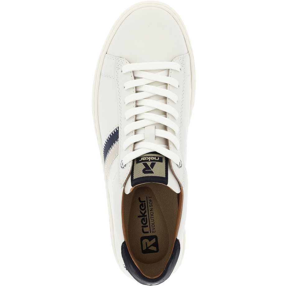 RIEKER Laisvalaikio bateliai vyrams, Balta, LEISURE 6