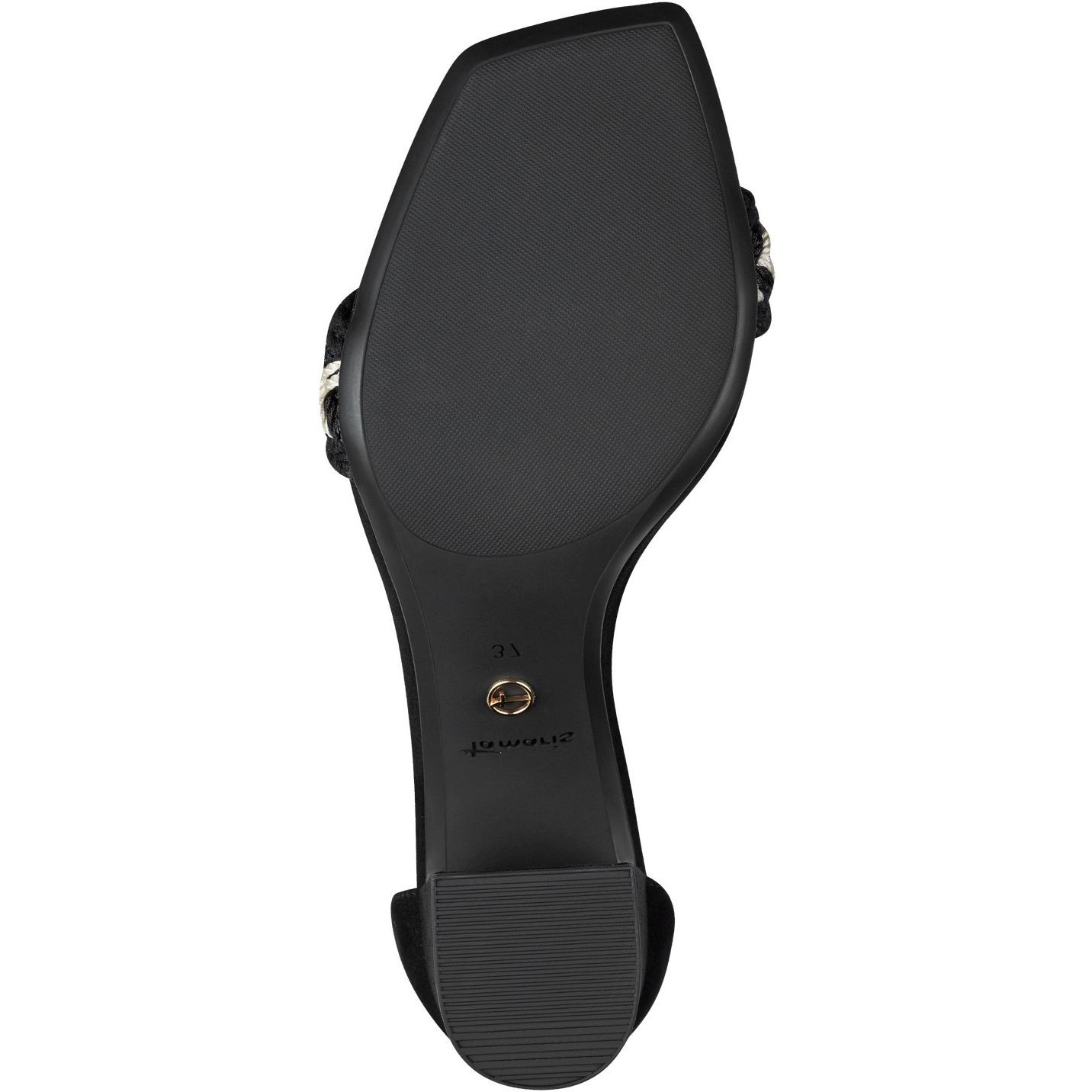 TAMARIS Basutės moterims, Juoda, SANDALS 4