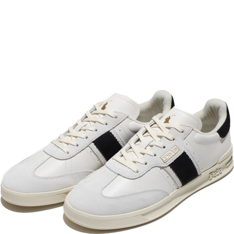 POLO RALPH LAUREN Laisvalaikio bateliai vyrams, Balta, Low top lace sneakers 3