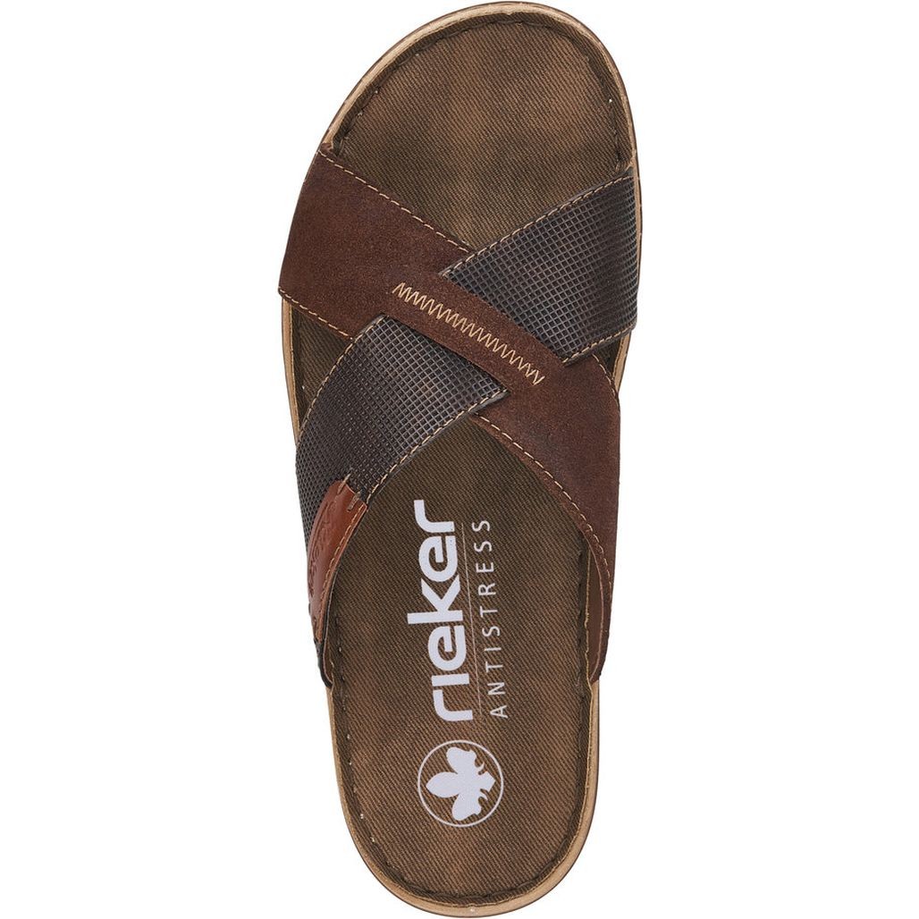 RIEKER Šlepetės vyrams, Ruda, Slippers 4