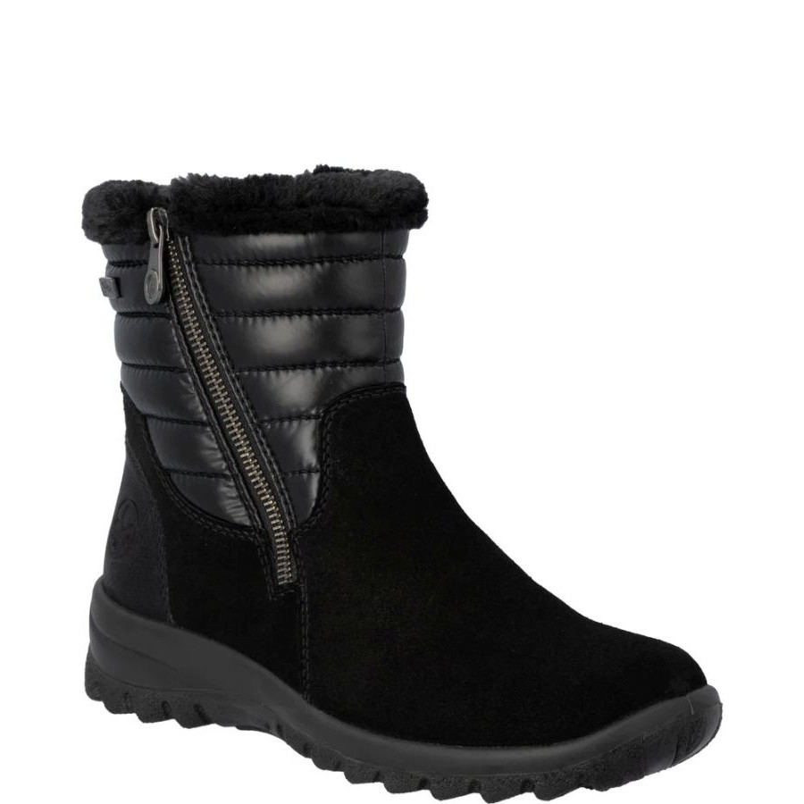 RIEKER Aulinukai moterims, Juoda, Booties 1