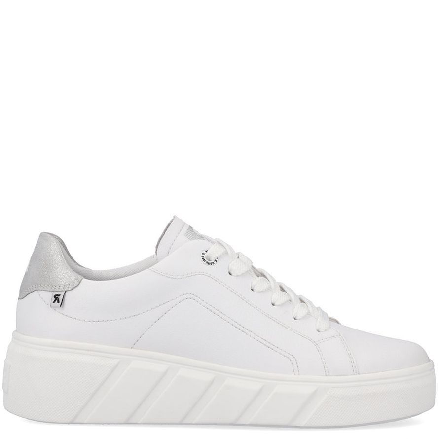 RIEKER Laisvalaikio bateliai moterims, Balta, LEISURE 4