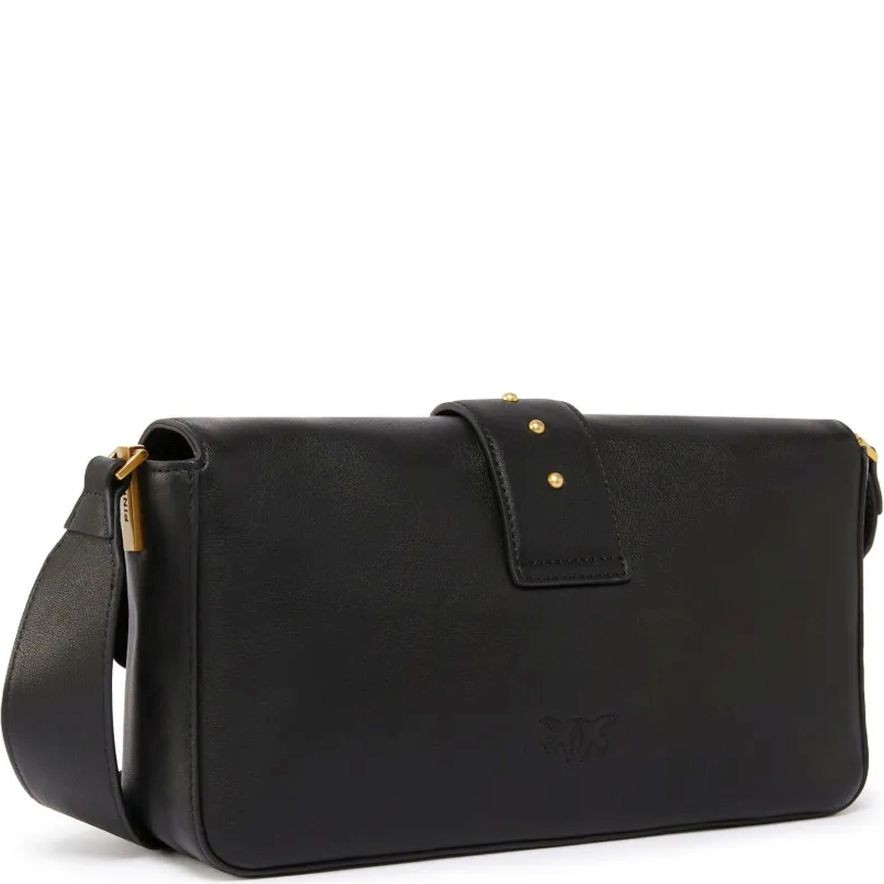 PINKO Rankinė per petį moterims, Juoda, Love one shoulder bags 2