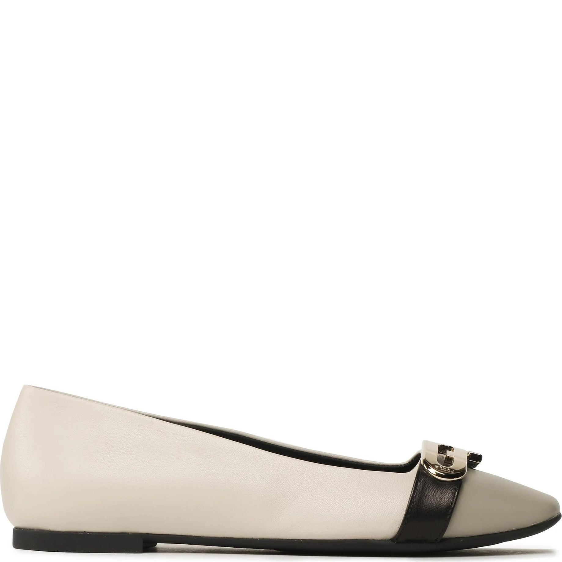 FURLA Balerinos moterims, Balta, Furla chain ballerina 2