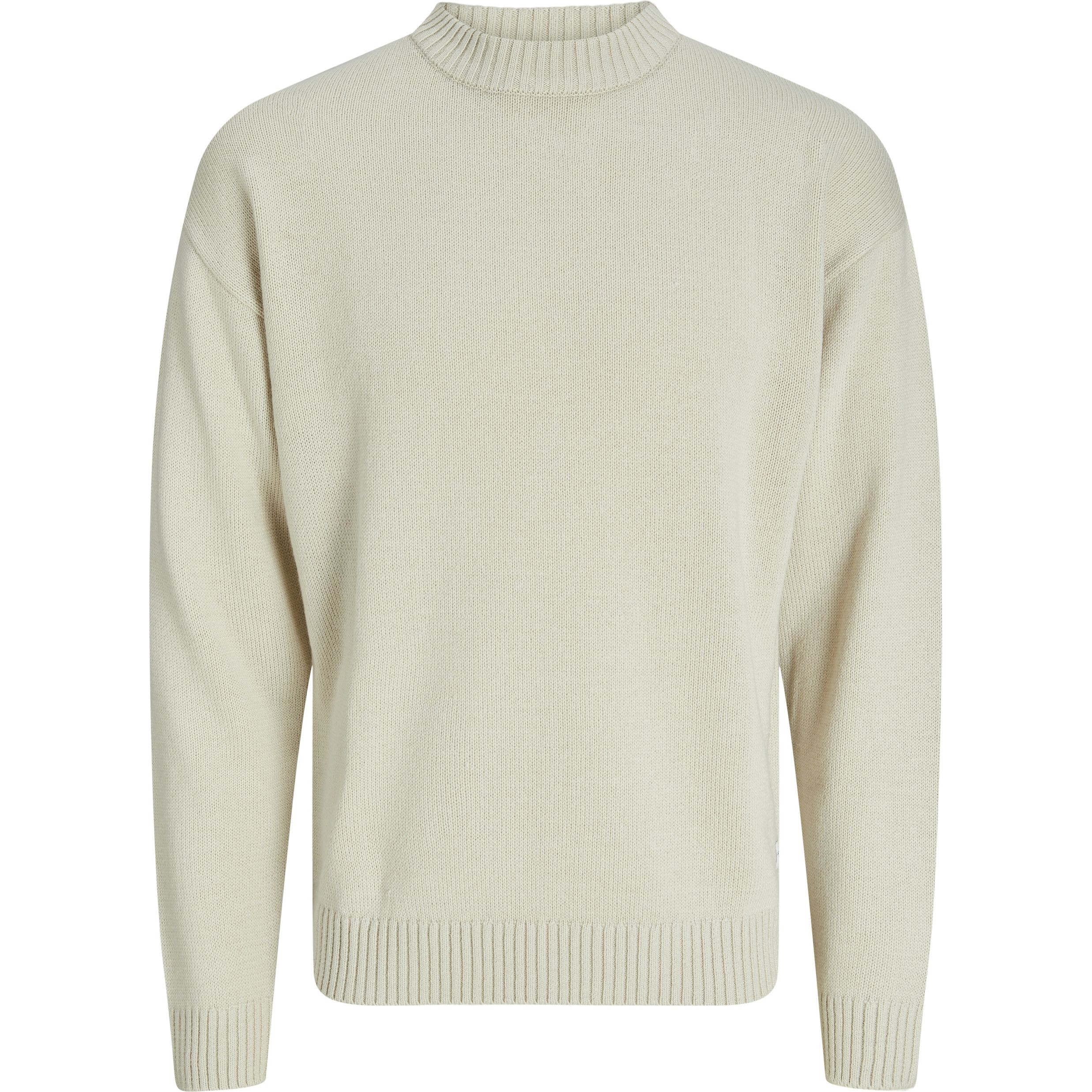JACK & JONES Megztinis vyrams, Balta, Jack knit crew neck