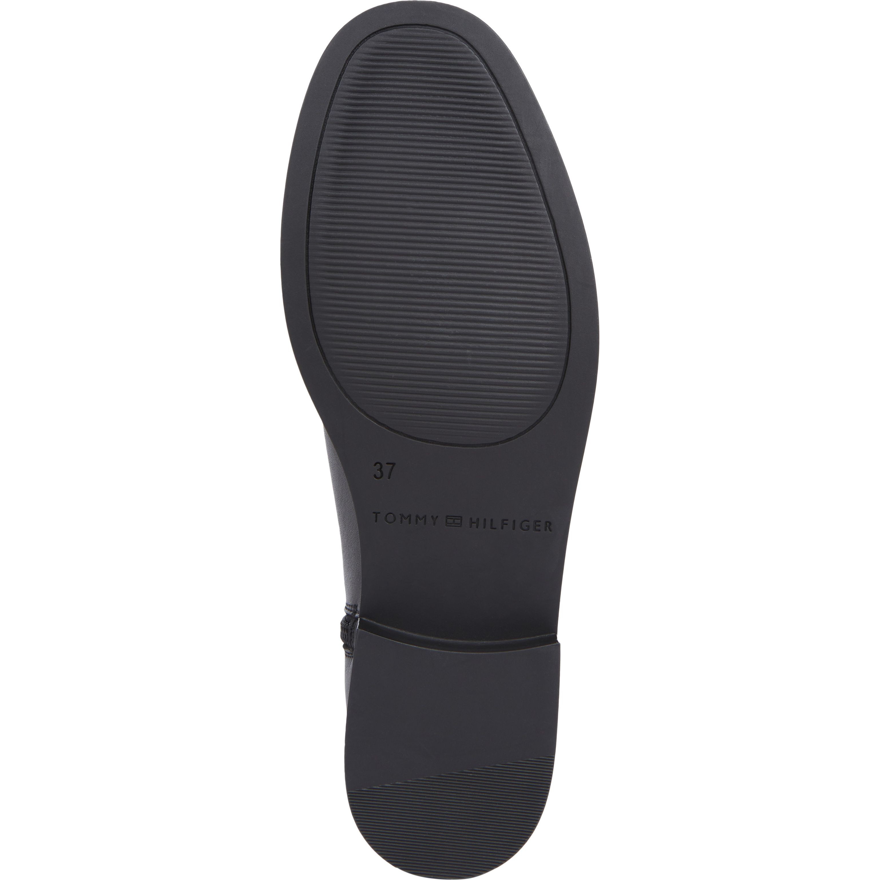 TOMMY HILFIGER Aulinukai moterims, Juoda, Belt flat boot 5