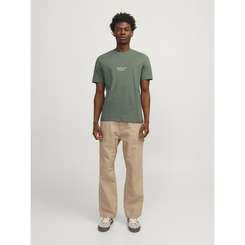 JACK & JONES Marškinėliai vyrams, Žalia, JORSTAR TEE SS CREW 7