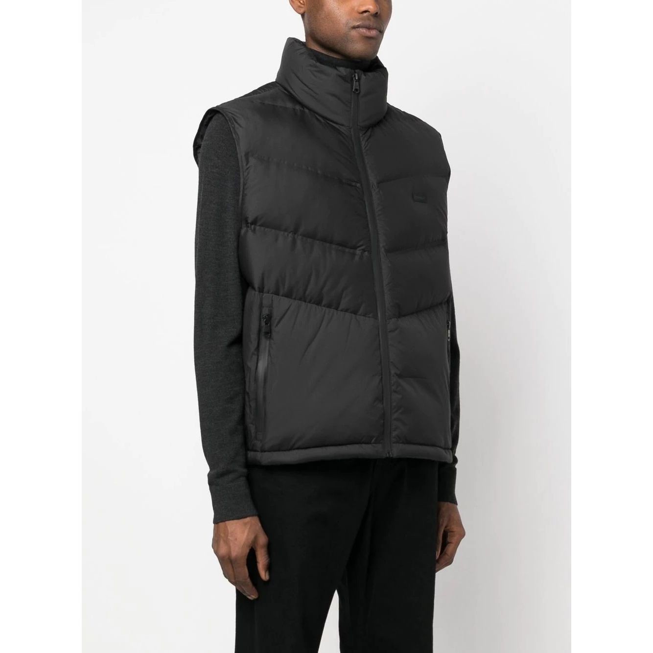 CALVIN KLEIN Pūkinė liemenė vyrams, Juoda, Stitchless quilt comfort vest 3