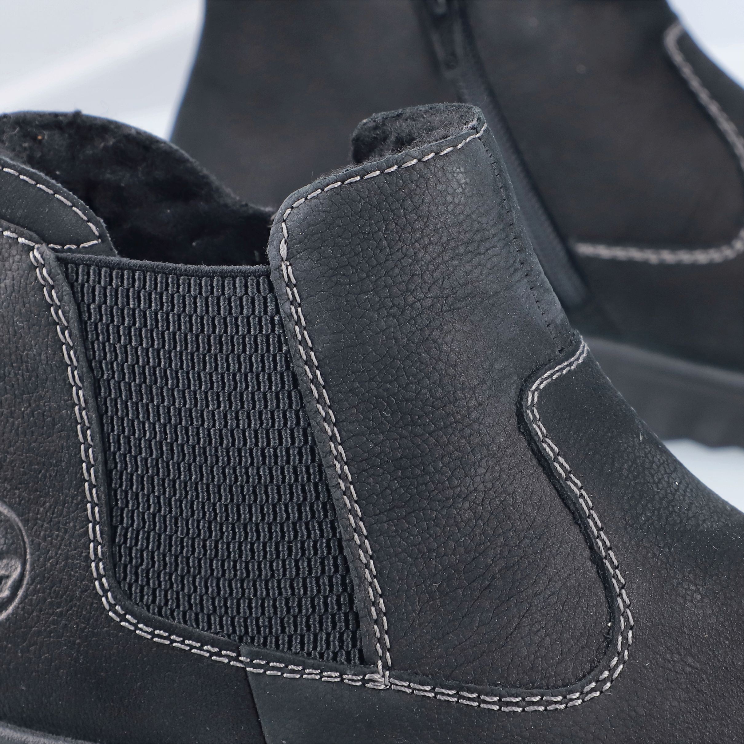 RIEKER Aulinukai moterims, Juoda, Ladies mid height boots 4