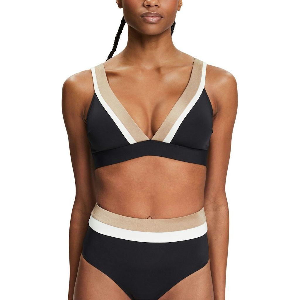 ESPRIT Viršutinė kostiumėlio dalis moterims, Juoda, Baudini beach Bikini top 2
