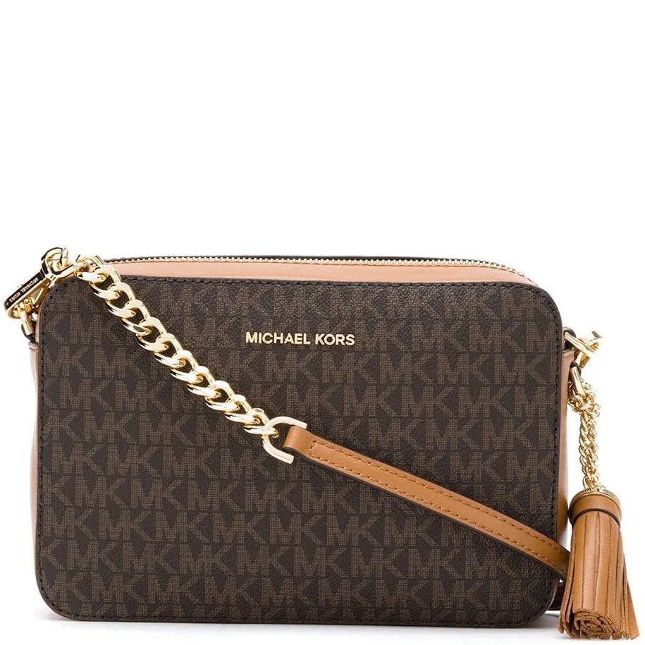 MICHAEL KORS Rankinė per petį moterims, Ruda, MD camera bag 1