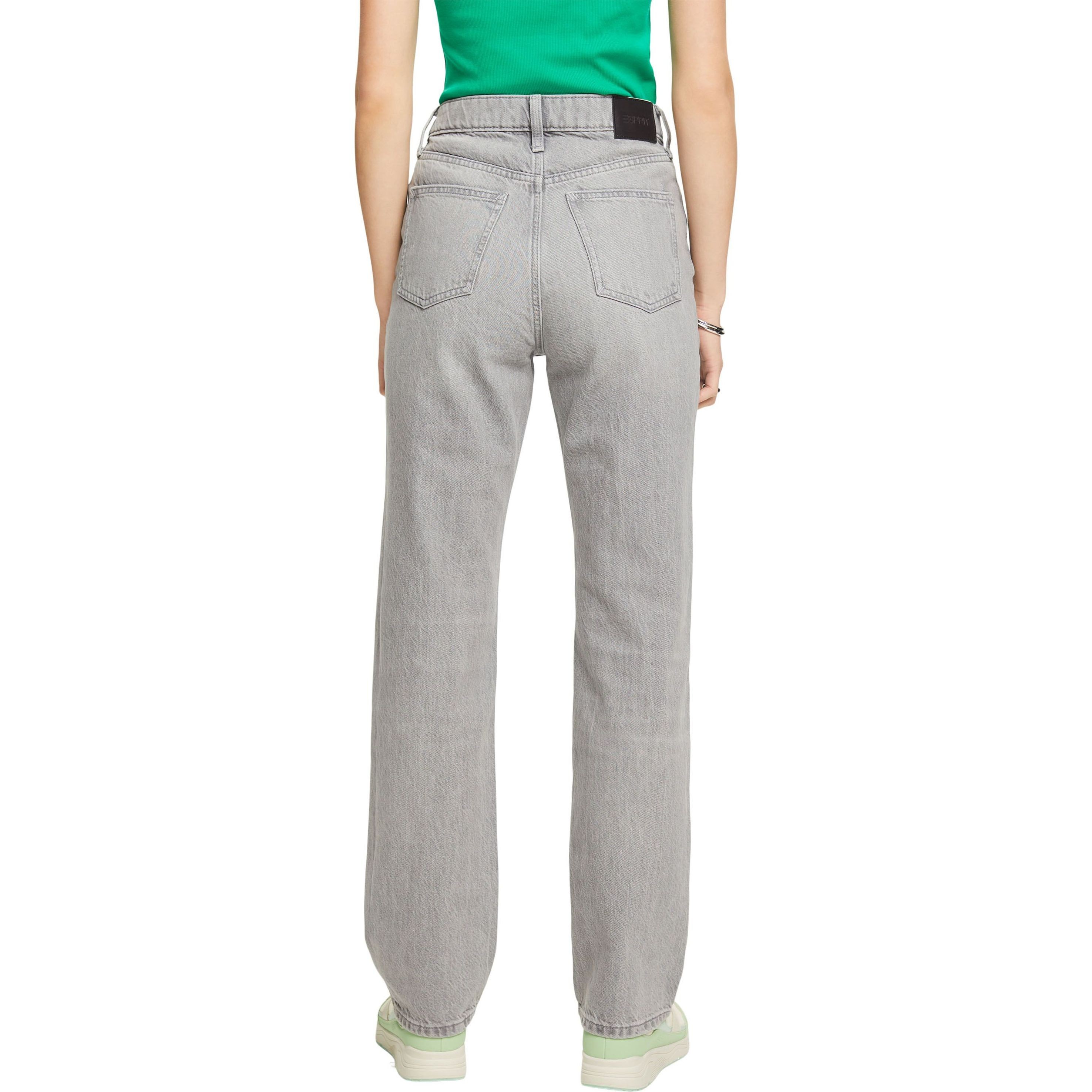 ESPRIT Tiesūs džinsai moterims, Pilka, retro straight 3