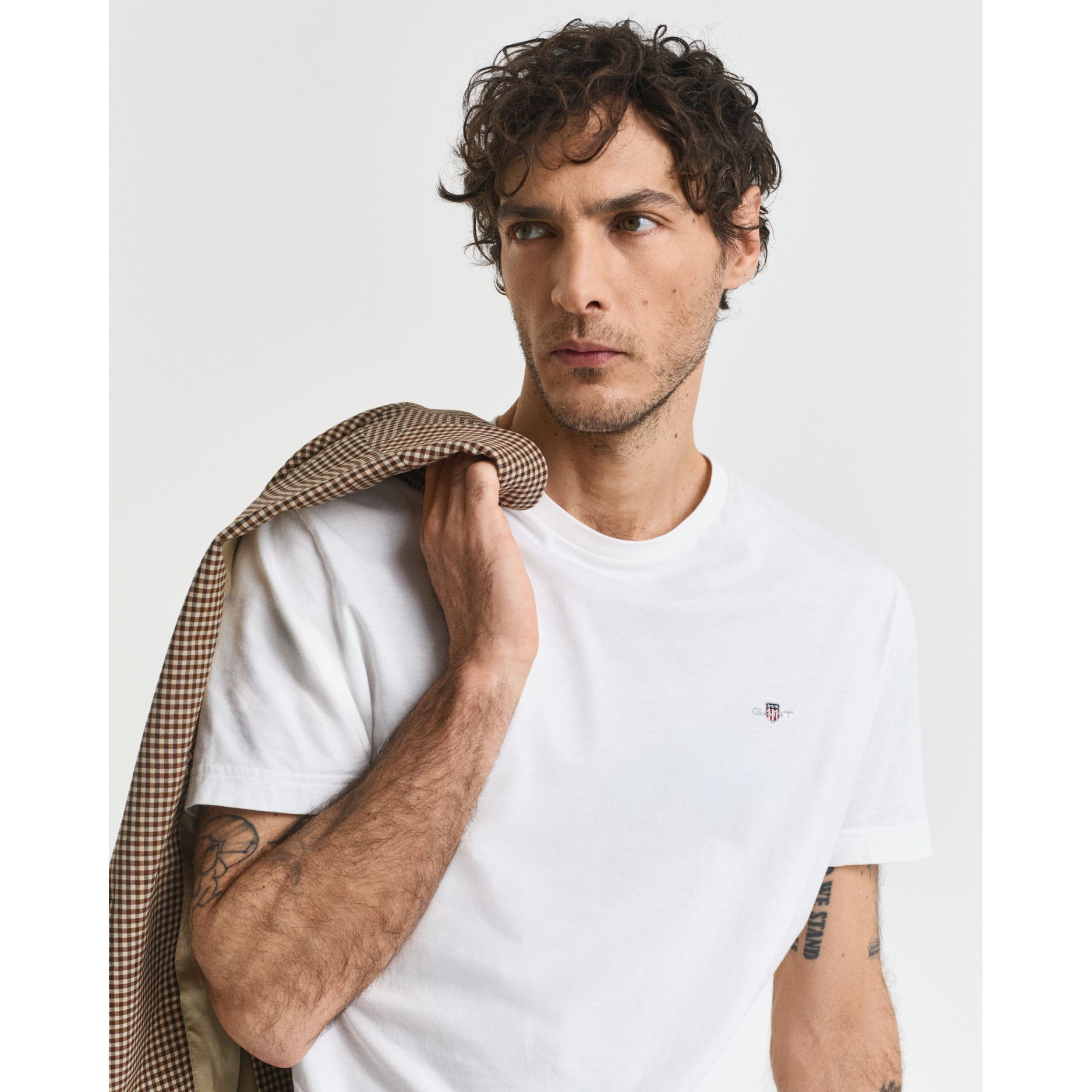 GANT Marškinėliai vyrams, Balta 4
