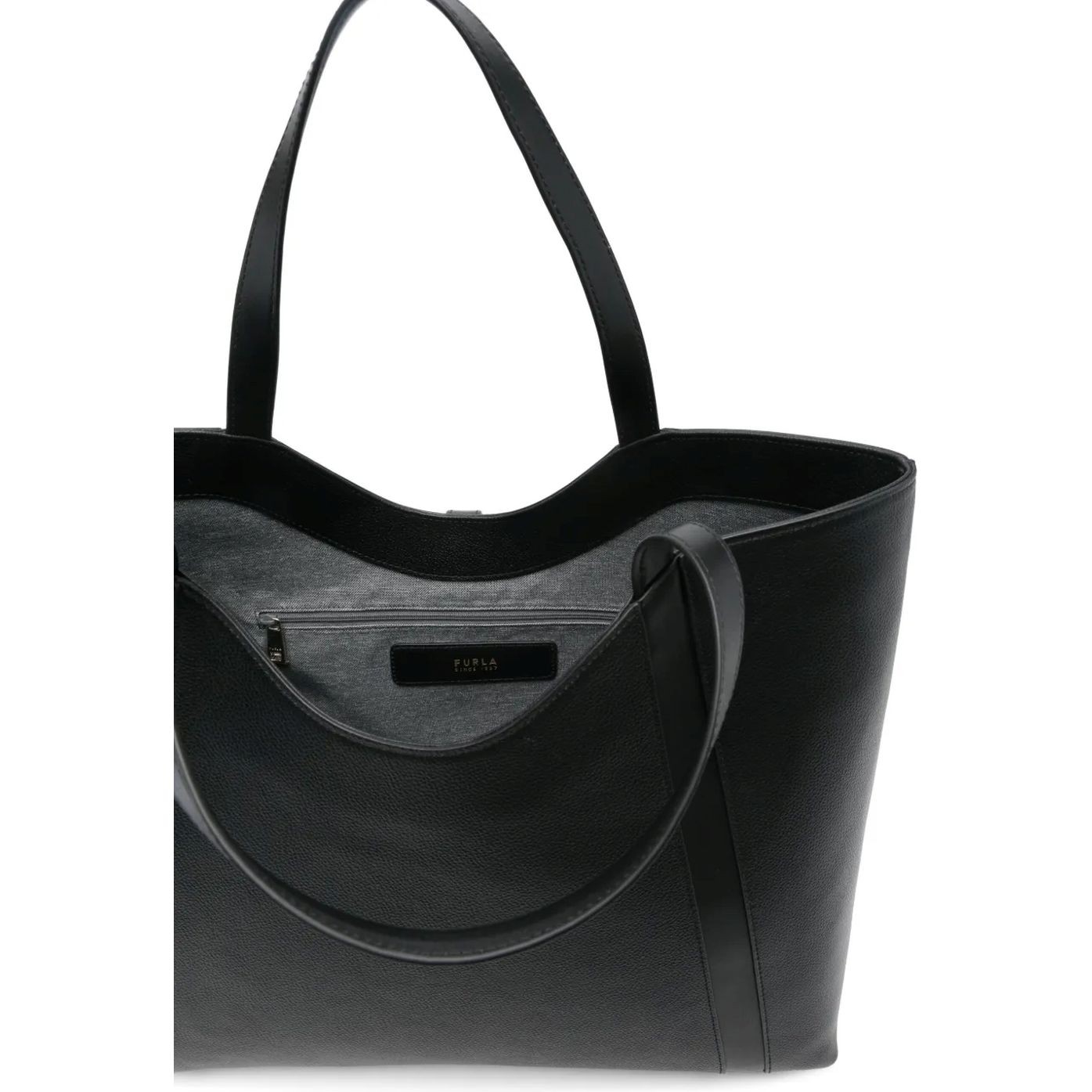 FURLA Pirkinių krepšys moterims, Juoda, Furla goccia xl hobo 4