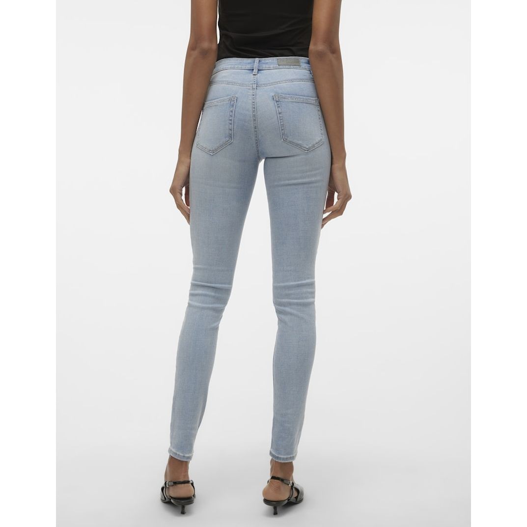 VERO MODA Aptempti džinsai moterims, Mėlyna, Vmflash skinny 4