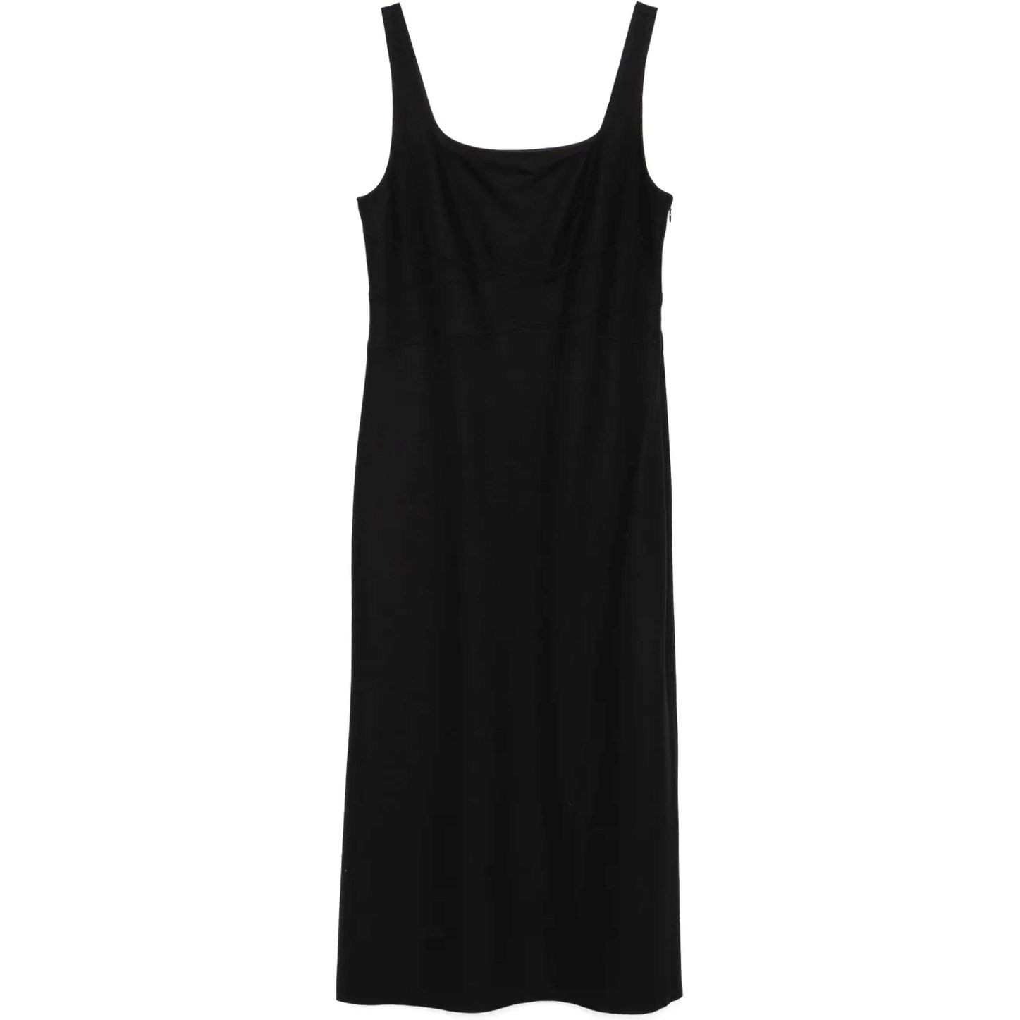 VINCE Maxi suknelė moterims, Juoda, Soft square nk column dress 1