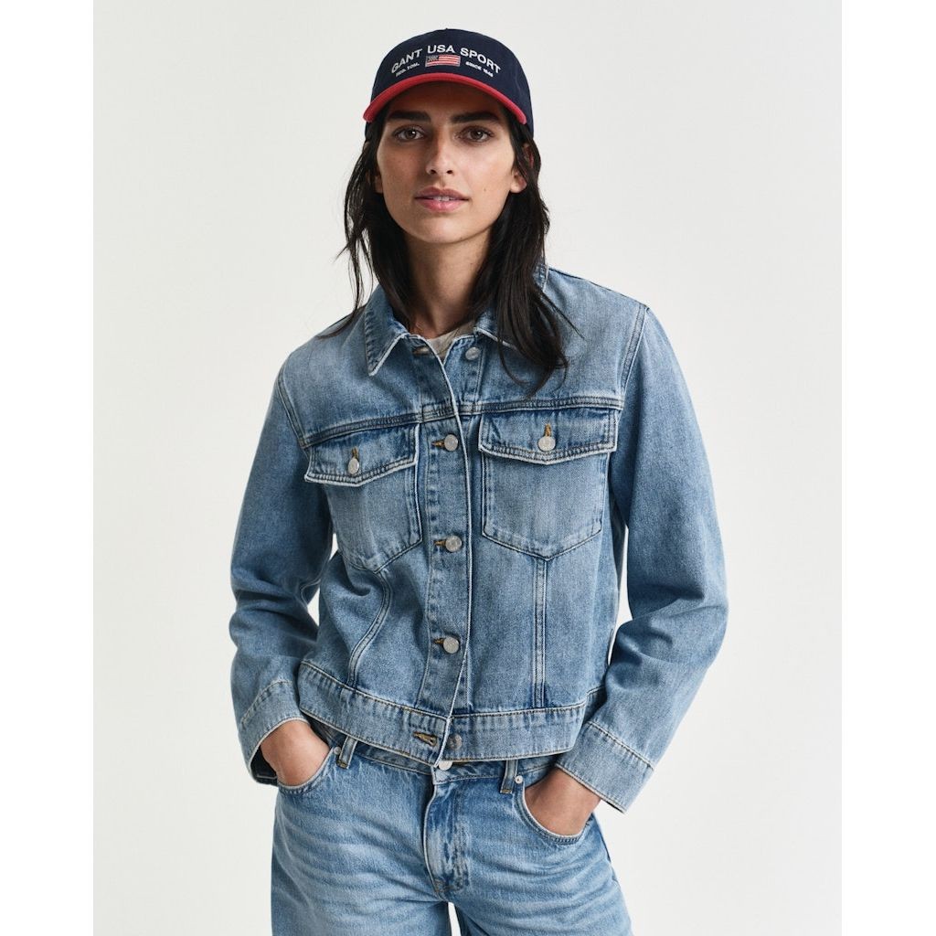GANT Džinsinis švarkas moterims, Mėlyna, Denim jacket 2