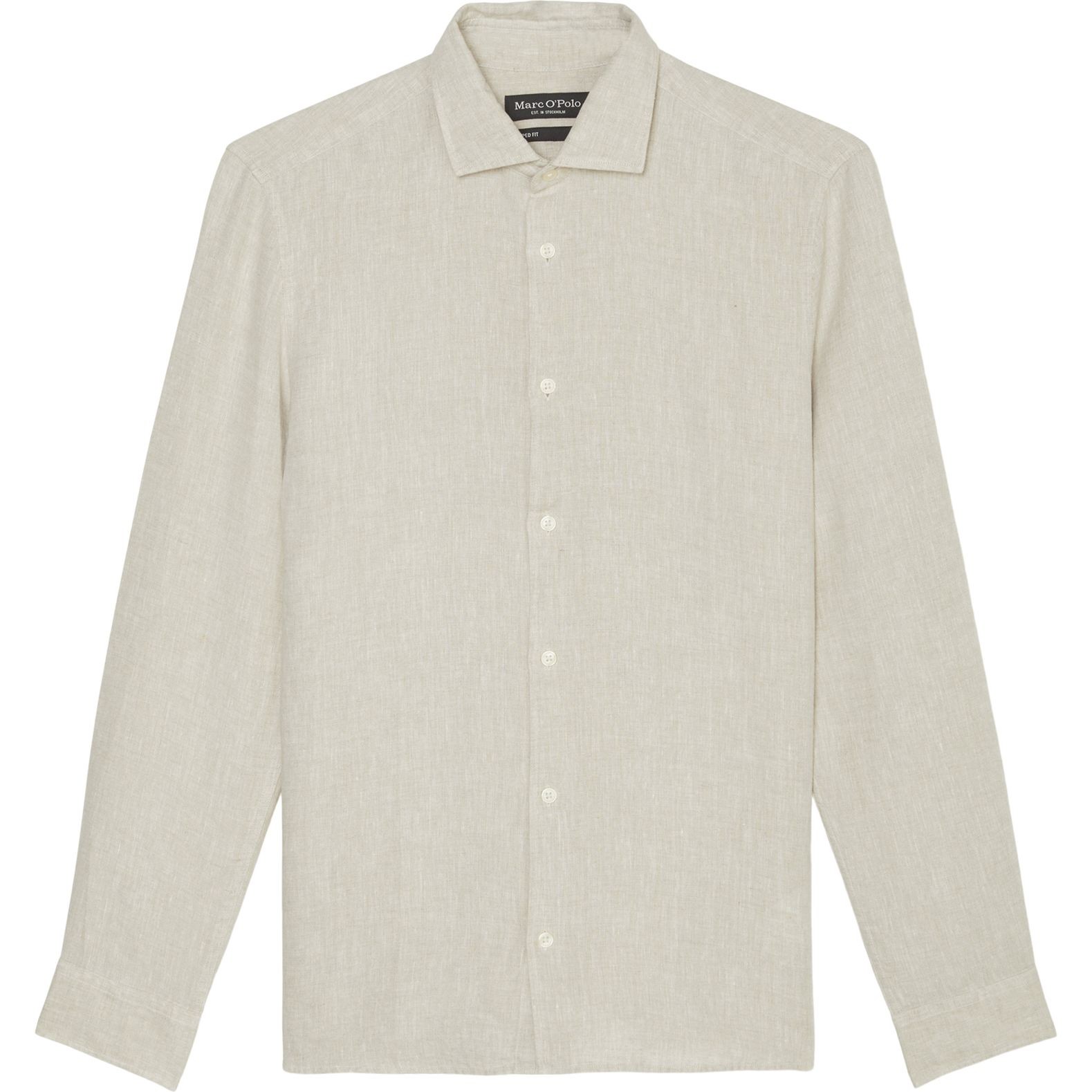 MARC O'POLO Marškiniai ilgomis rankovėmis vyrams, Smėlio 1