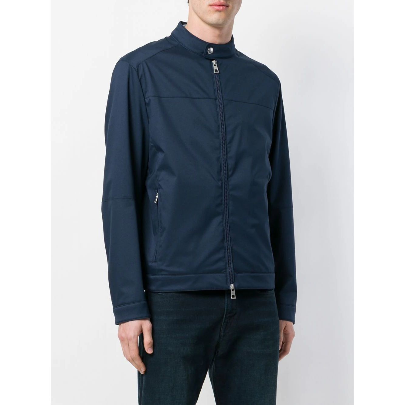 MICHAEL KORS Lengva striukė vyrams, Mėlyna, Nylon racer jacket 3