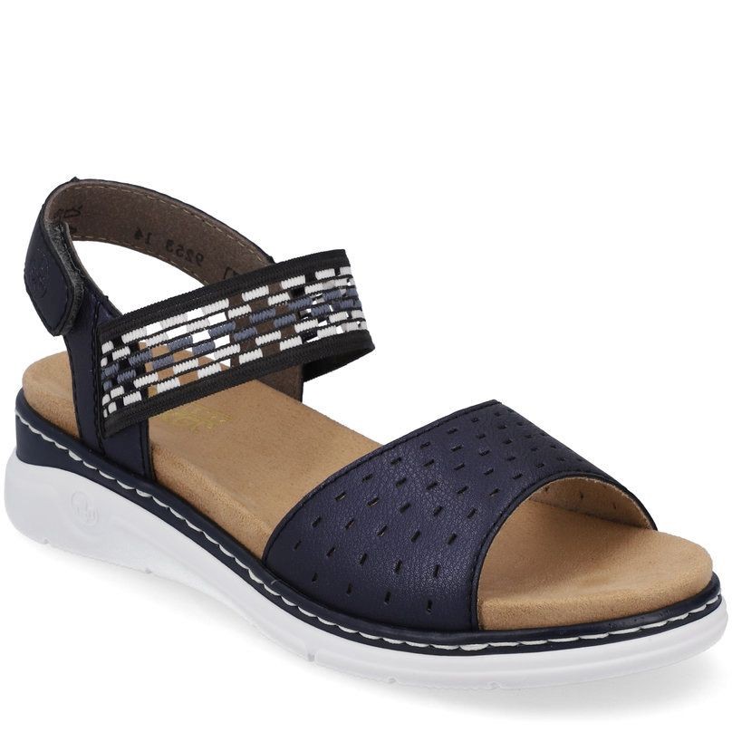 RIEKER Basutės moterims, Mėlyna, SANDALS 1