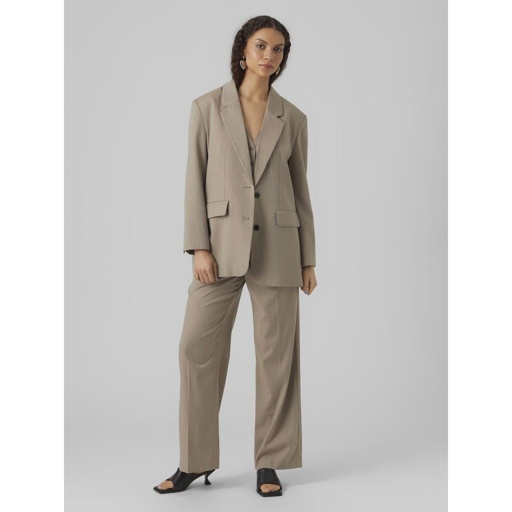VERO MODA Švarkas moterims, Ruda, VMDAGNY LS OVERSIZED 4