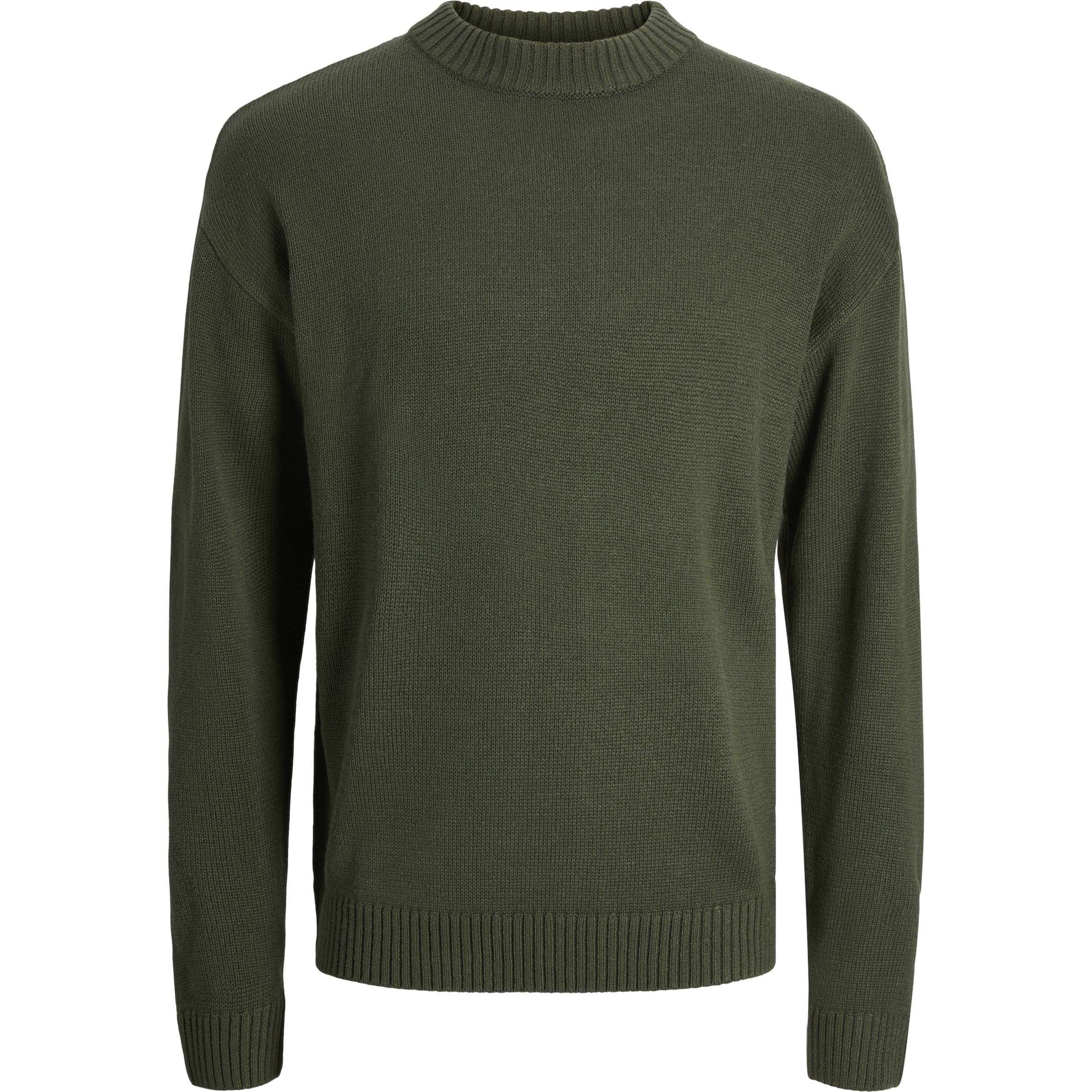 JACK & JONES Megztinis vyrams, Chaki, Jack knit crew neck 1