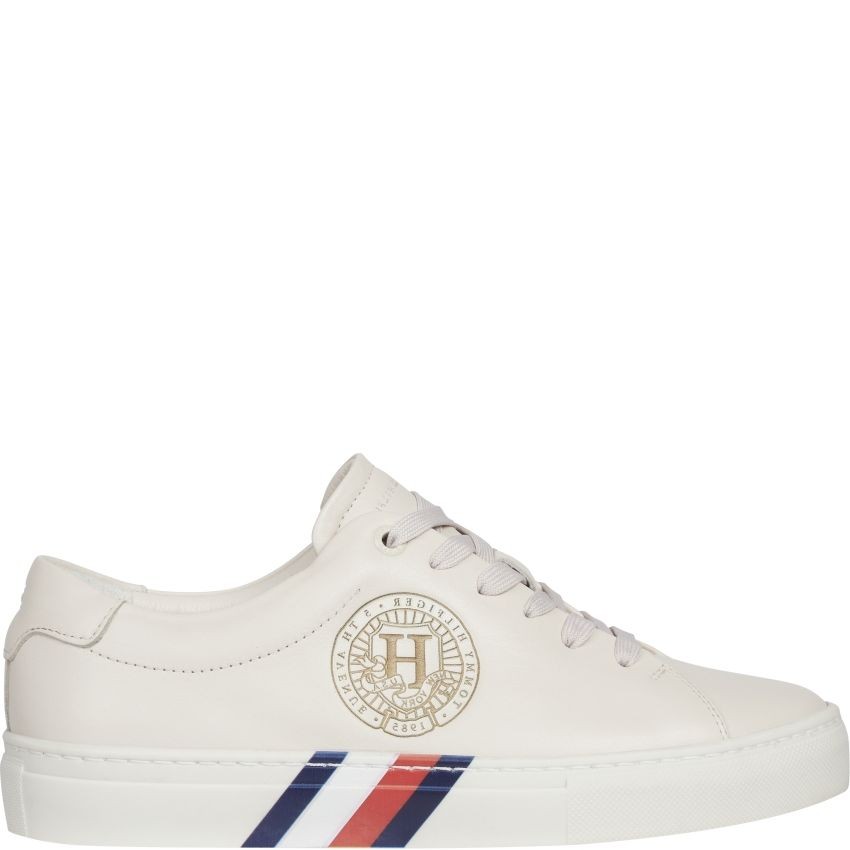 TOMMY HILFIGER Sportiniai bateliai moterims, Balta, ELEVATED CREST SNEAKER 2