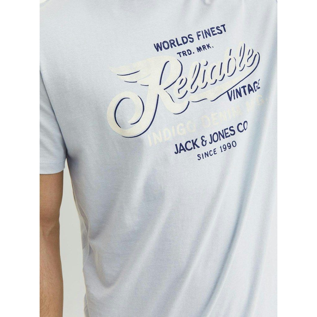 JACK & JONES Marškinėliai vyrams, Mėlyna, JPRSTAR SS TEE CREW 6