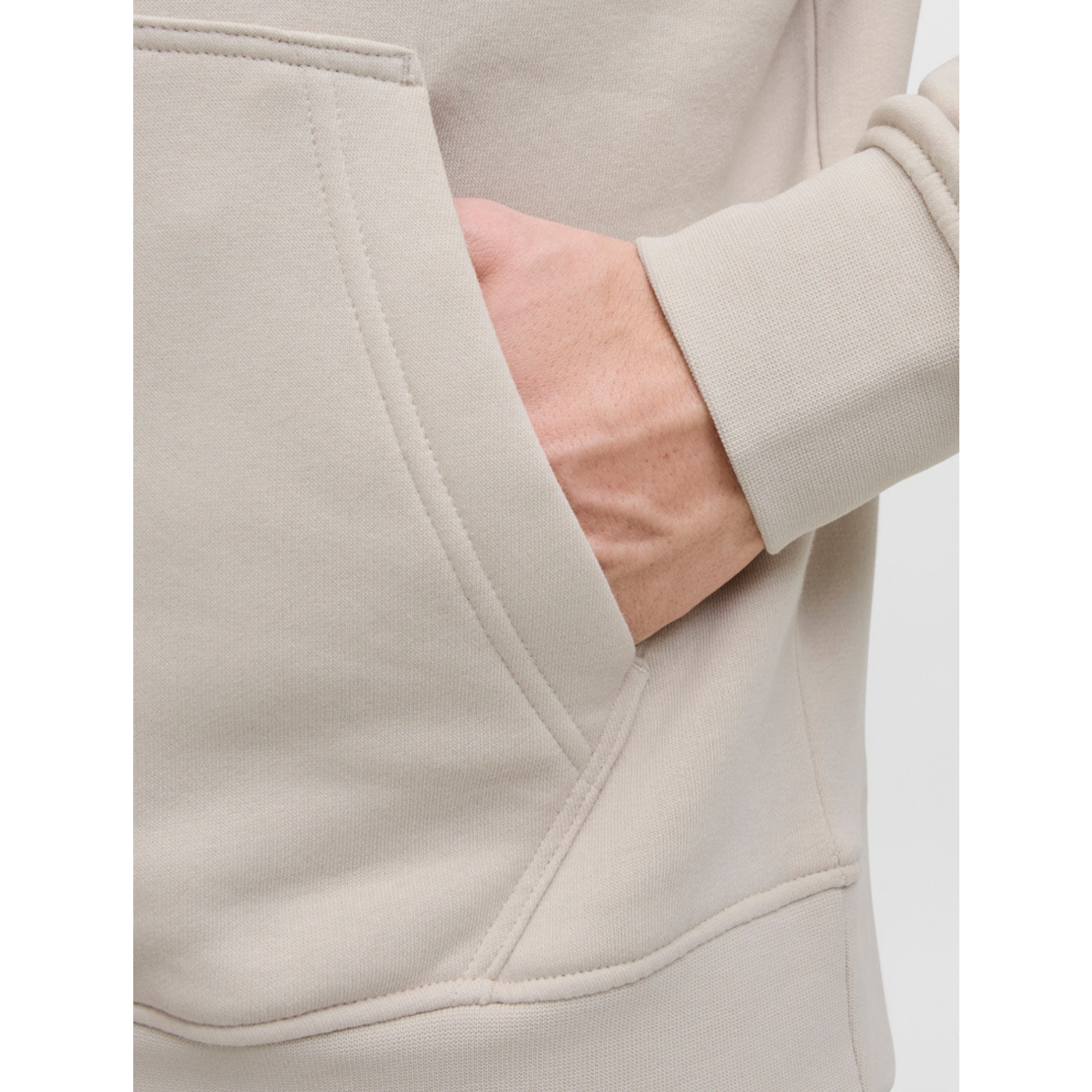 JACK & JONES Džemperis vyrams, Smėlio, Soho sweat hood 4