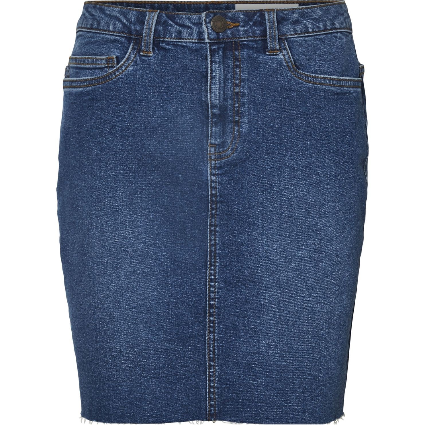 NOISY MAY Midi sijonas moterims, Mėlyna, NMBE CALLIE HW D 1