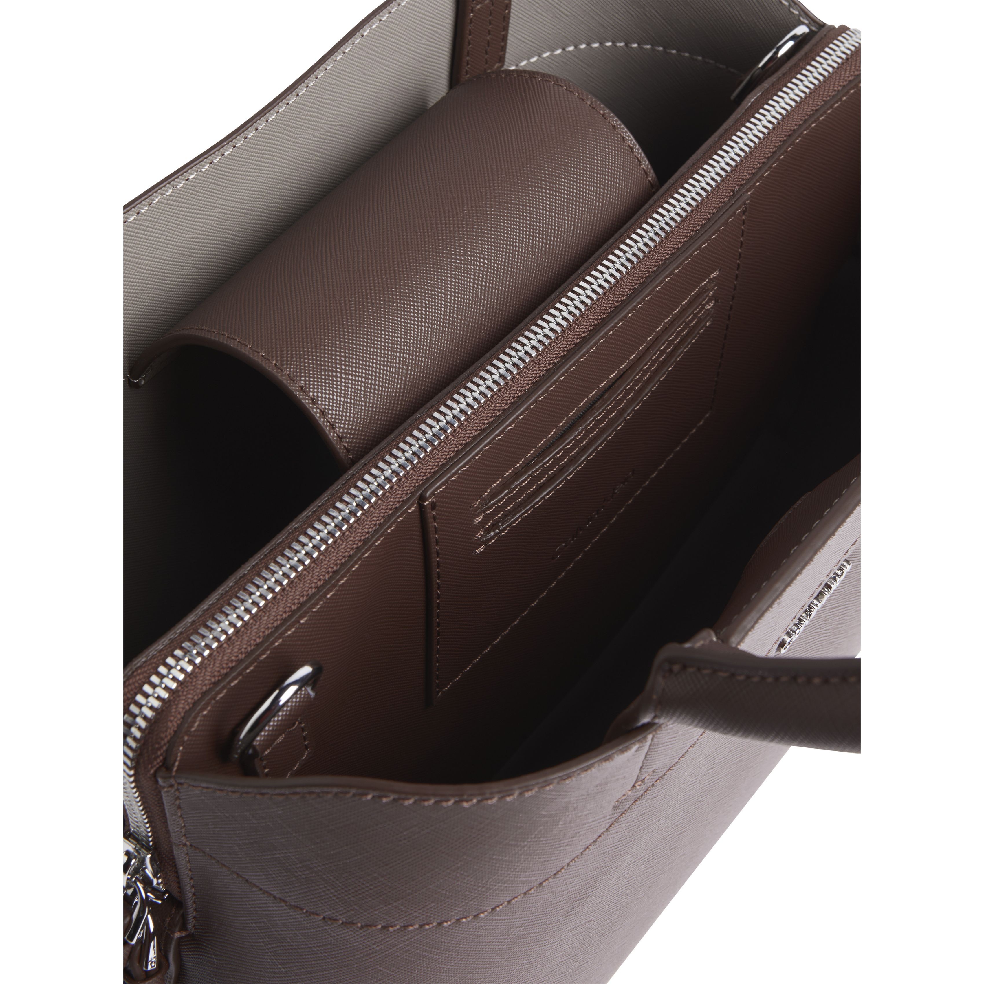 CALVIN KLEIN Pirkinių krepšys moterims, Ruda, Business medium tote 4