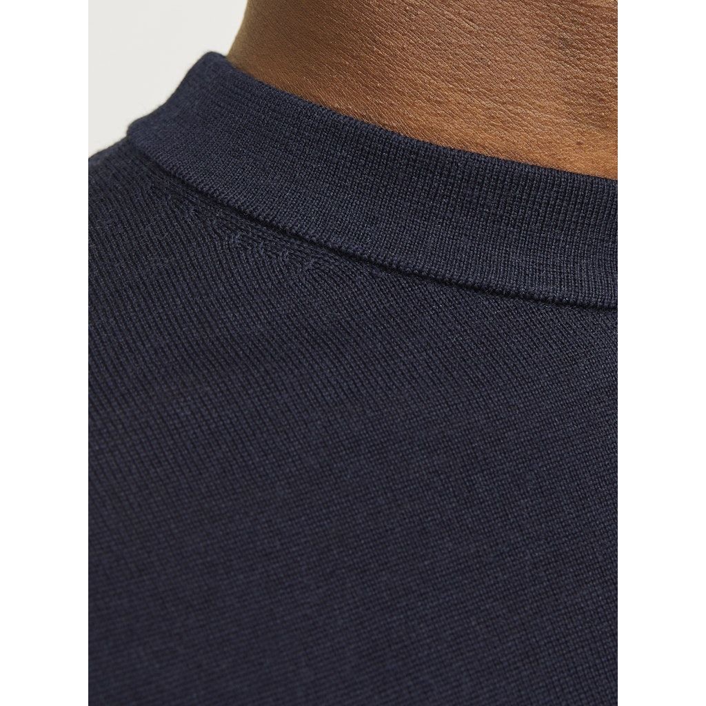 JACK & JONES Megztinis vyrams, Mėlyna, Milano stitch knit crew neck 5