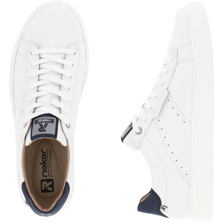 RIEKER Laisvalaikio bateliai vyrams, Balta, LEISURE 11