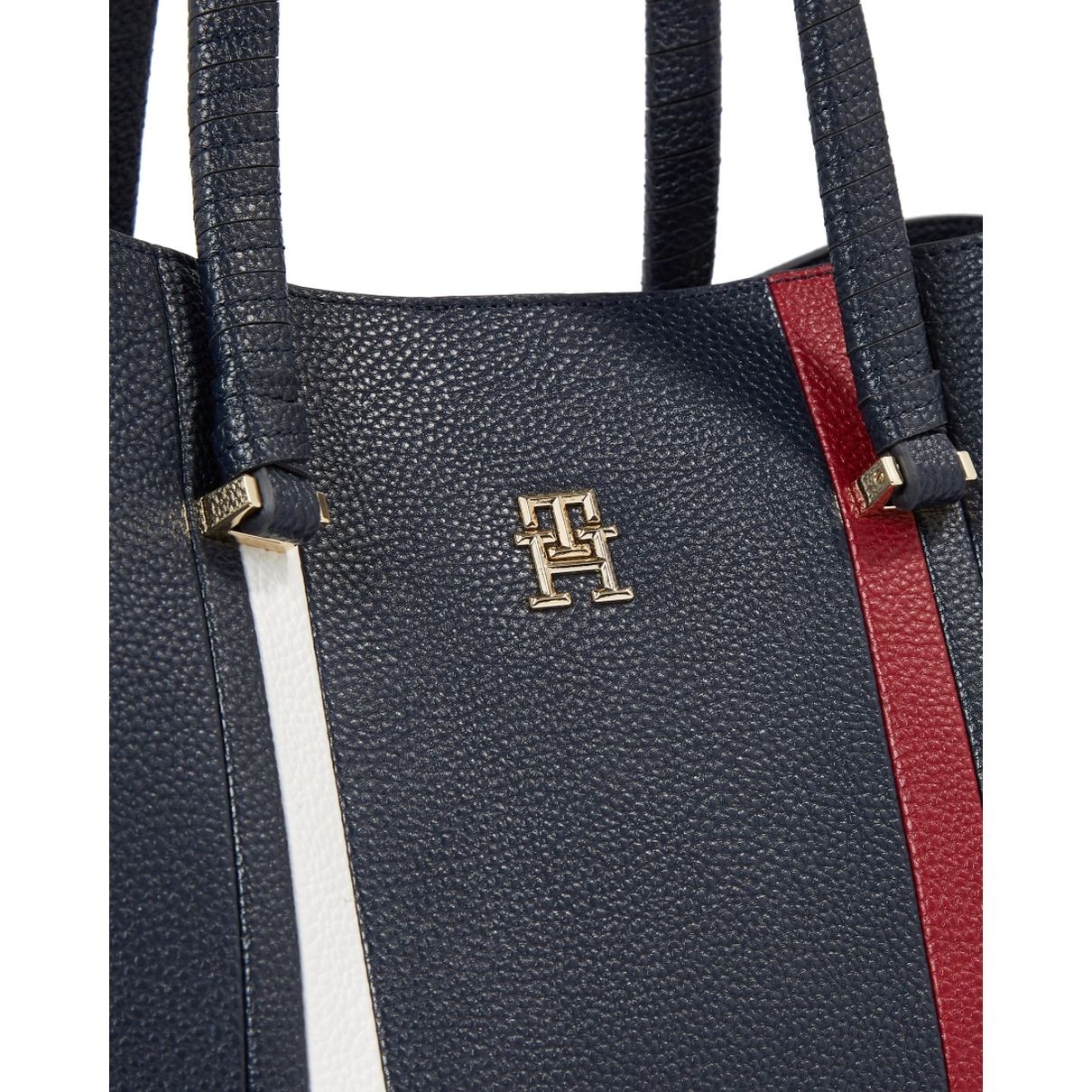 TOMMY HILFIGER Pirkinių krepšys moterims, Mėlyna, Emblem satchel corp 3