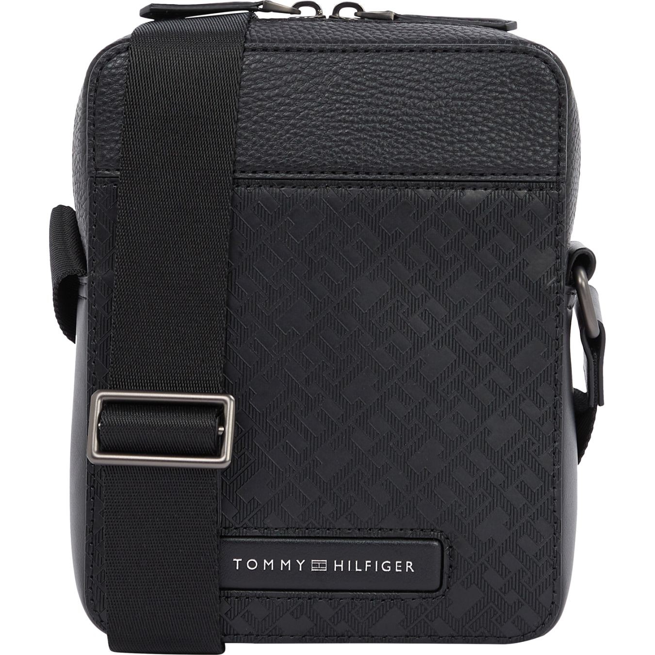 TOMMY HILFIGER Rankinė per petį vyrams, Juoda, Monogram mini crossover 1