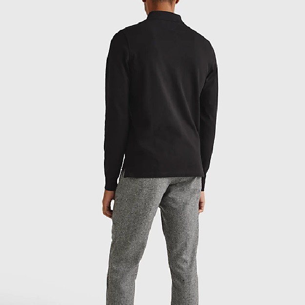 TOMMY HILFIGER Polo marškiniai ilgos rank. vyrams, Juoda, 1985 slim ls polo 3