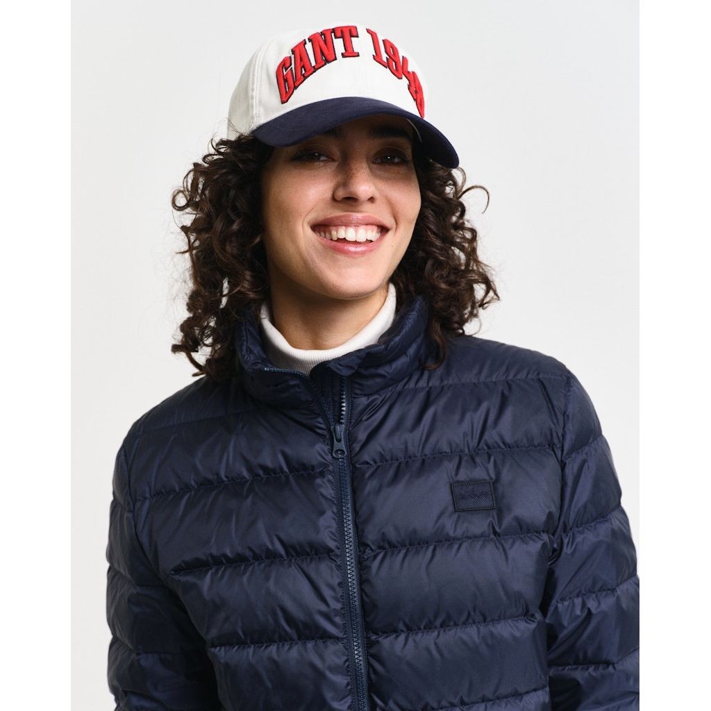 GANT Striukė moterims, Mėlyna, Light down logo jacket 4